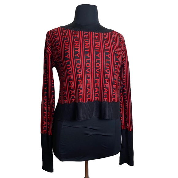 Woman's Statement Sweater Top Sz Medium Gabrielle Union New York & Co - Picture 8 of 8